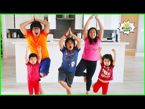 Kids Exercise Body Parts song Dance Challenge with Ryan's World
