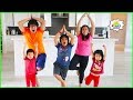 Kids Exercise Body Parts song Dance Challenge with Ryan's World