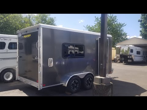 7x14 Cargo Trailer Conversion Tiny House..(Before Window Install Overview )....
