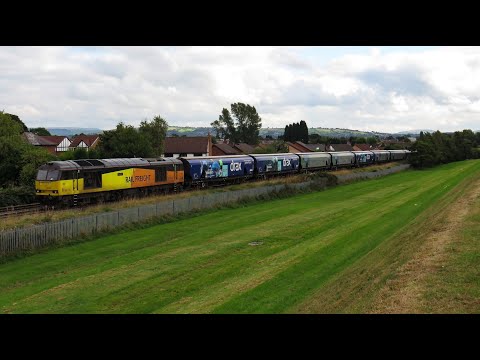 GBRf Class 60 & 666 No's 60076 TnT 66756 on 6E17 Liverpool Biomass Tml - Drax Aes on 25.09.21 - HD