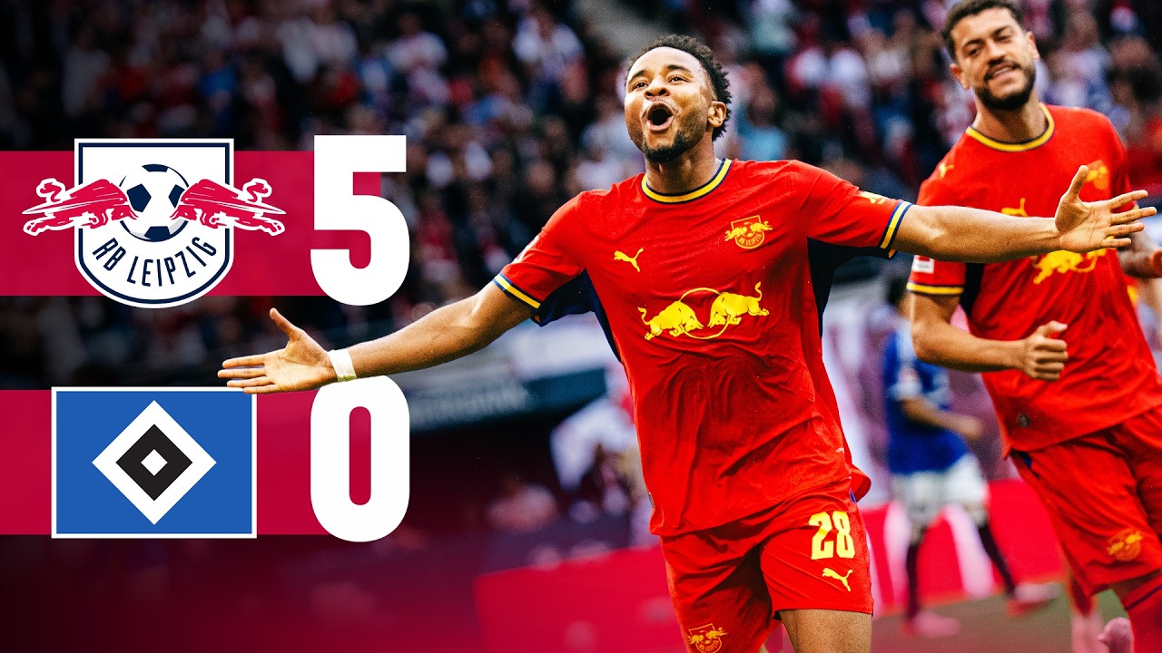 RB Leipzig 5 - 0 Hamburger SV highlights