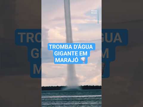 Tromba d'água GIGANTE no Marajó! 😱🌪️