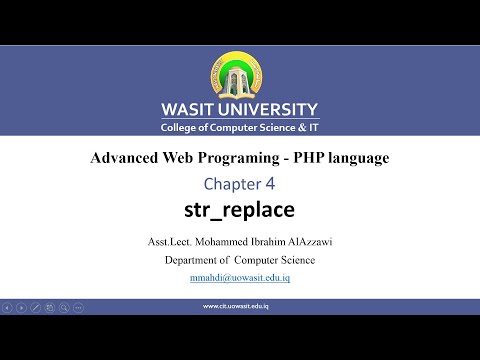 46 Php Str Replace String Function