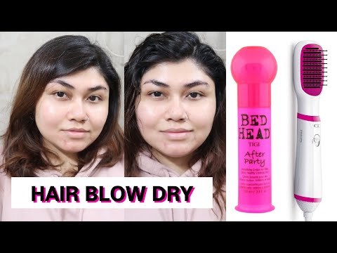 Hair Styling With TIGI BED HEAD After Party And PHILIPS Air Styler Blow Dryer