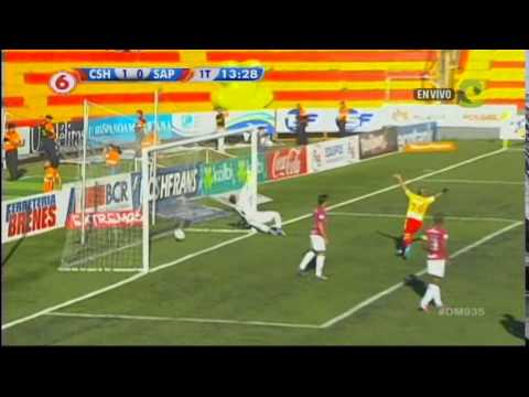 15-02-2015  #CSH 1-0 #SAP. Cristian Lagos anota a favor del equipo Herediano