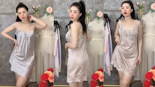 Download lagu Try On Baju Tidur Dinas Malam Random  Bahan Satin Silk Lembut mp3