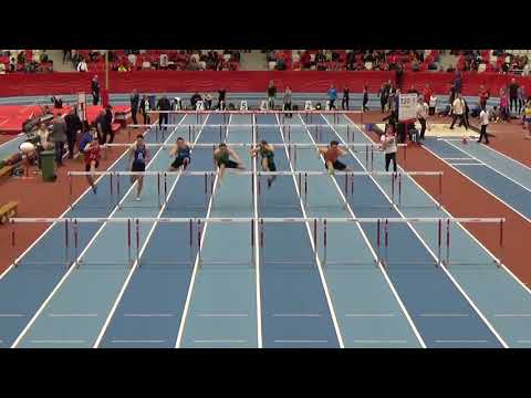 Bieg finałowy 60m ppł U20 - Spała 04.02.2018