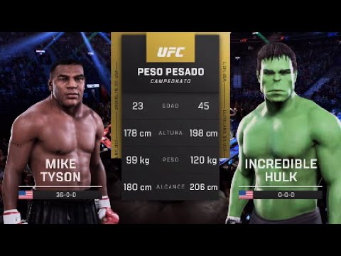 Mike Tyson vs. Incredible Hulk | UFC 5 Mike Tyson Training | Standing Fight
