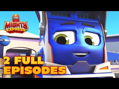 2 FULL EPISODES! 🚂Brock's Beam Scheme & Milosaurus 🚂 Mighty Express Season 2!