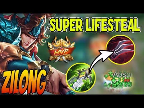 ZILONG SUPER LIFESTEAL BUILD - Zilong Best Build 2023 ~ MLBB
