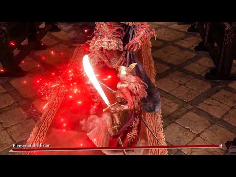 Elden Ring - DUAL SCIMITAR PARRY Vs Elemer of the Briar (No Damage)