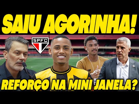 ACABOU DE SAIR E AGITOU O MERCADO! SÃO PAULO CORRE NA MINI JANELA POR CONTRATAÇÃO IMEDIATA 