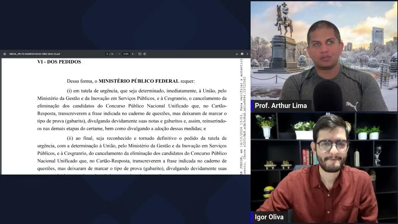 CNU URGENTE - MPF ENTRA COM AÇÃO DOS "SEM BOLINHA" - PODE SUSPENDER O CONCURSO INTEIRO?
