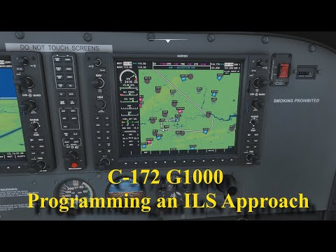FS2020: The C-172's G1000 - Programming an ILS Approach and following the Glide Slope - Part 2