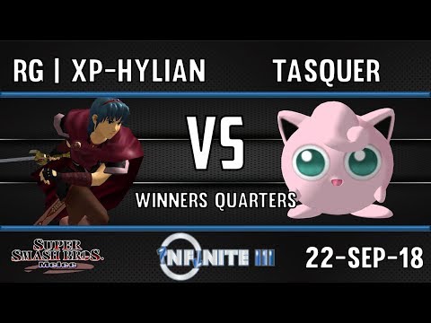 INFINITE 3 SSBM - RG | PX-HYLIAN (MARTH) VS TASQUER (JIGGLYPUFF) - WINNERS QUARTERS