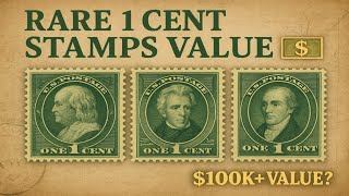 Rare 1 Cent Stamps | Benjamin Franklin, Andrew Jackson & Robert R. Livingston Value Today