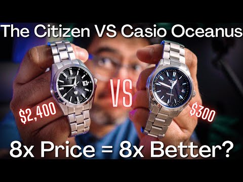 $2,400 “The Citizen” VS $300 Casio Oceanus: Is It Worth 8 Times The Price? (AQ4091, OCW-S100)