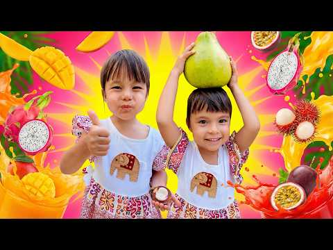 Twin Twin Try Tropical Fruits for the First Time! 🥭
