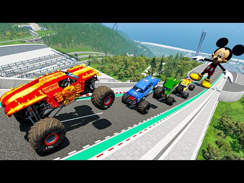 Epic High Speed Car Jumps #2 – BeamNG.Drive