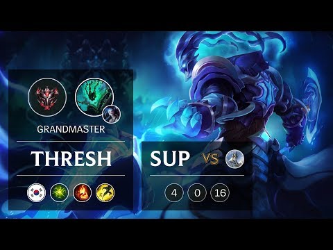 Thresh Support vs Galio - KR Grandmaster Patch 9.5