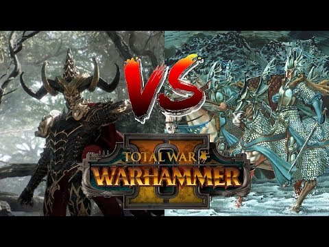 High Elves vs Dark Elves | THE ELITE ASUR - Total War Warhammer 2 Multiplayer Battle #4