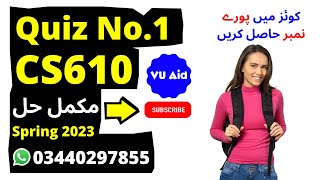 Download the video "CS610 Quiz 1 Solution 2023 / CS610 Quiz 1 Solution Spring 2023 / CS610 Quiz 1 Solution Spring 2023"
