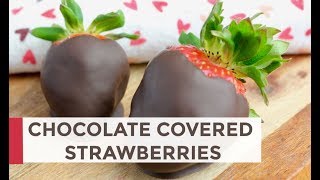 how to make chocolate covered strawberries for valentine's day
