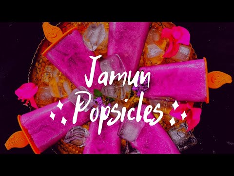 Easy Jamun Popsicles Recipe || Homemade jamun icecream||No condense milk or additional flavor#2