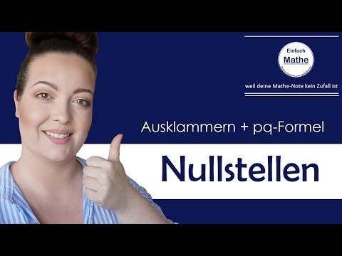 Zeros with factoring out AND pq formula by simply math!