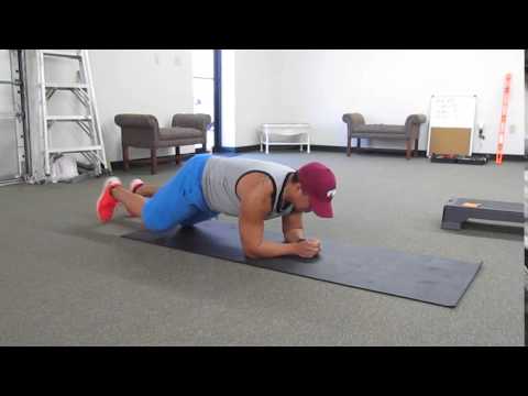 Plank with Oblique crunch