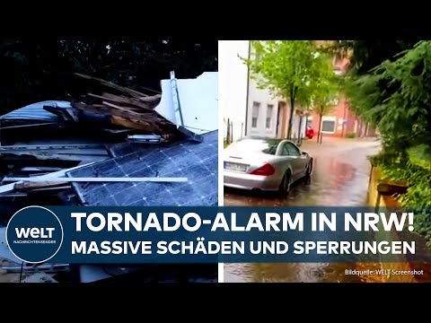 Video Thumbnail: MÜNSTERLAND: Gewitter - Starkregen - Tornado! Jetzt - Warnung und massive Schäden!