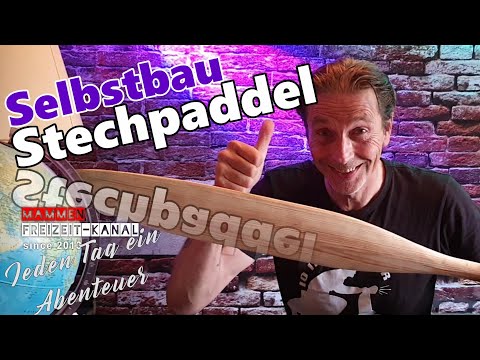 DIY  👨‍🔧  Stechpaddel aus Holz  - Eigenbau - Historische Vorlage Aleuten Paddel  - Paddelbau