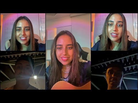 Nicole Favre y Joe Montana hablando sobre Repítelo | Instagram Live (Feb 24, 2022)