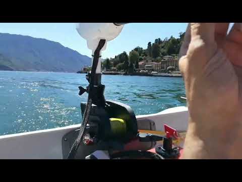 Prova tender con motore elettrico sul lago di Como