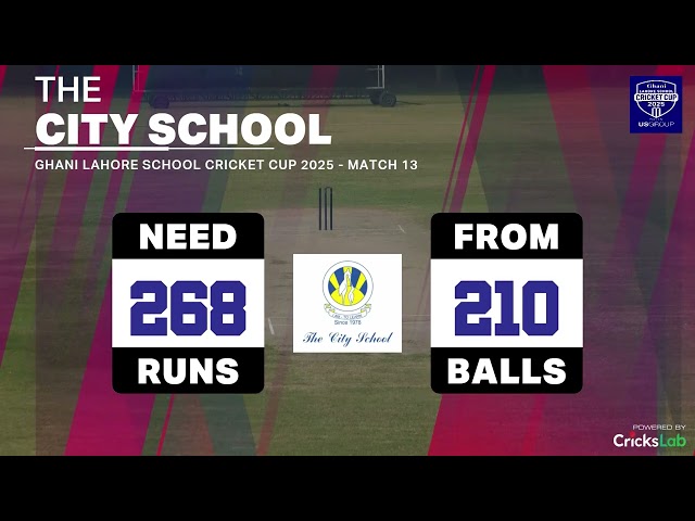 Full Highlights | Aitchison College vs The City School | Match 13 | Ghani Lahore School Cricket Cup