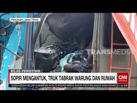 Sopir Mengantuk, Truk Tabrak Warung dan Rumah | REDAKSI SIANG (18/02/20)