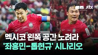 멕시코 왼쪽 공간 노려라…'좌흥민-톱현규' 시나리오 / JTBC 뉴스룸