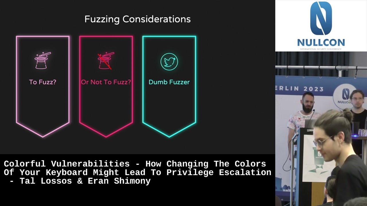 Nullcon Berlin 2023 | How Changing The Colors Of Your Keyboard Might Lead To Privilege Escalation