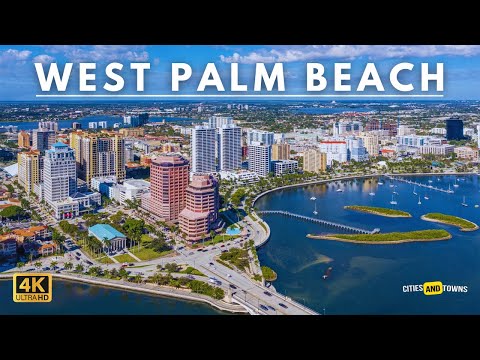 West Palm Beach, Florida 🇺🇸 in 4K Video by Drone - West Palm Beach United States