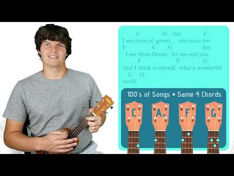 What a Wonderful World - Louis Armstrong | Easy Ukulele Tutorial & Cover (92)