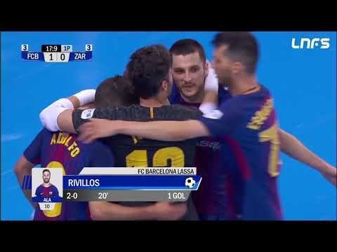 Gol Rivillos (1-0) FC Barcelona Lassa - Ríos Renovables Zaragoza. J2 1/4. Play Off