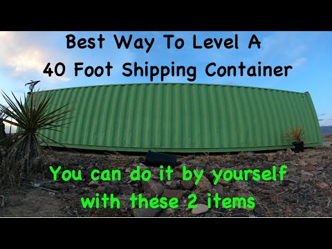 The Best Way To Level a Conex Box Shipping Container
