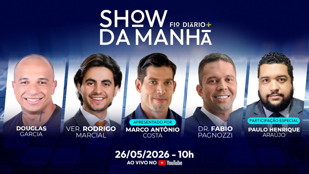 SHOW DA MANHÃ - URGENTE: MORAES TENTA ESCAPAR DA JUSTIÇA - 26/05/2025