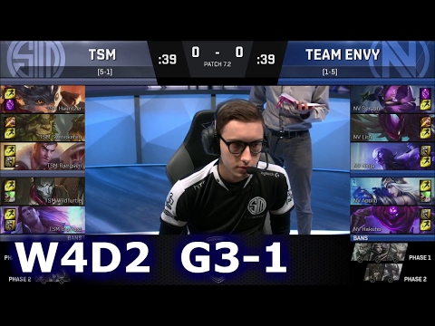 TSM vs Team EnVyUs Game 1 | S7 NA LCS Spring 2017 Week 4 Day 2 | TSM vs NV G1 W4D2 1080p