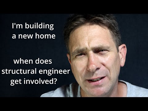 When does a structural engineer get involved in the house design process?