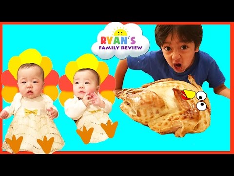Baby's First Thanksgiving 2016! Ryan's Family Review Holiday Special Event! Family Fun Vlog Video