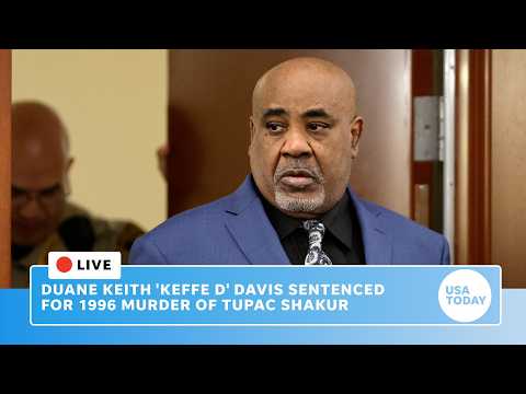 Live: Duane Keith 'Keffe D' Davis sentenced for 1996 killing of Tupac Shakur
