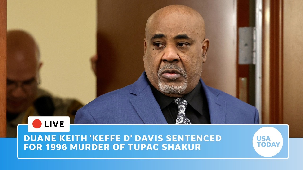 Live: Duane Keith 'Keffe D' Davis sentenced for 1996 killing of Tupac Shakur