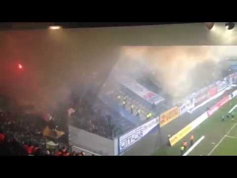 Hansa Rostock - Dynamo Dresden 29.11.2014 riots tifo Spielunterbrechung