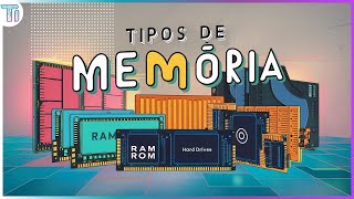 ROM (PROM, EPROM, EEPROM, EAROM, Flash) e RAM (SRAM, DRAM, MRAM) | Tipos de Memória de Computador